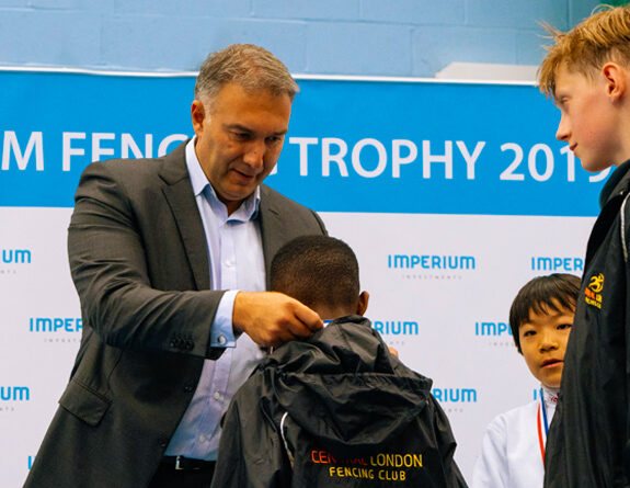 First junior Imperium Fencing Trophy for London Cup held at Whitgift